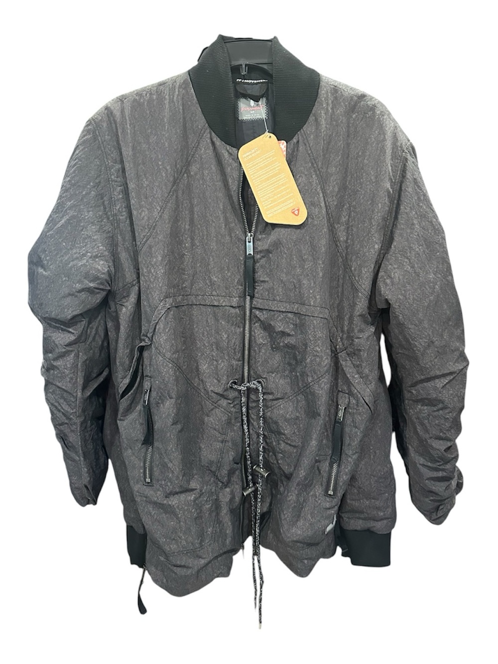 FP Movement by Free People Women's Black Quilted Bomber Puffer Jacket